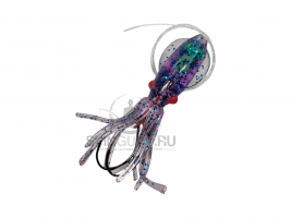 B2Squid каракатица оснащенная 5' 12см цвет 58 UV Purple Haze/Blue Flake/Pink Eyes ULV1 