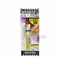 Daiwa оснастка на кальмара Kaiteki Chokketsu Plus Squid Leader SV Shallow 0.37мм 6x1м 7м 