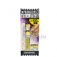 Daiwa оснастка на кальмара Kaiteki Chokketsu Plus Squid Leader SV Shallow 0.37мм 5x1.2м 6м 