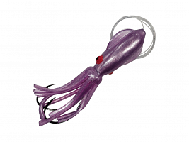 B2Squid каракатица оснащенная 5' 12см цвет 62 UV Pearl White Purple/Pink Eyes ULV7 
