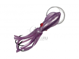 B2Squid каракатица оснащенная 5' 12см цвет 62 UV Pearl White Purple/Pink Eyes ULV7 