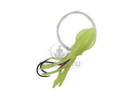 B2Squid каракатица оснащенная 3' 7.6см цвет 41 Triple Glow Neon Green 