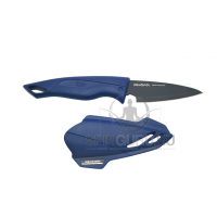 Daiwa нож Sheath Knife 90D+F синий лезвие 90мм нержавеющая сталь с фтористым покрытием 