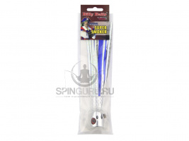 AFW оснастка для троллинга Тунец/Лакедра Billy Baits Super Smoker BB-SMKR03 цвет Blue/White Skirt 