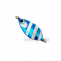 Daiwa блесна колеблющаяся Salmon Rocket 45гр цвет Mirror Blue Zebra 65мм Кета