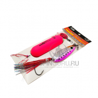Daiwa оснастка для ловли кеты с поплавком AkiAji Crusader with Float Pack р.LL UV Pink Sardine 45гр 