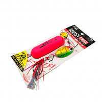 Daiwa оснастка для ловли кеты с поплавком Salmon Rocket Free with Float Pack р.LL Chart Gold Sardine